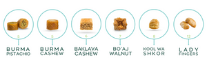 Premium Baklava Assortment (43pcs)